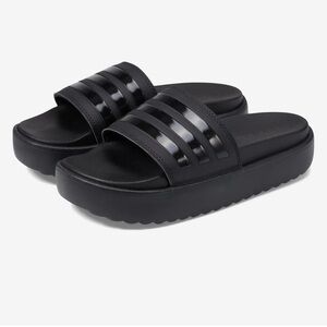 Adidas Adilette Platform Slides.